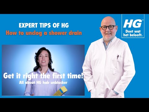 Shower drain clogged? With the expert tips of HG you can unblock the shower drain in one go