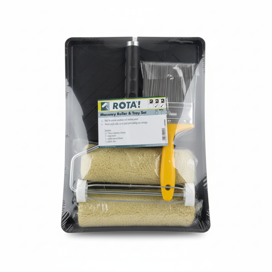 ROTA Masonry Roller & Tray Set - Professional White Background